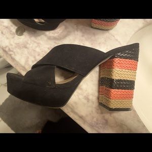 Great chunky Summer heels. Too tight for me